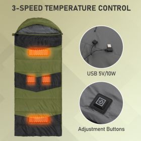 USB Heated Envelope Sleeping Bag USB Heated Envelope Sleeping Bag