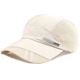 Breathable Sun Protection Baseball Cap for Men's Outdoor Fishing - Spring/Summer - Khaki - Adjustable (56-60cm)