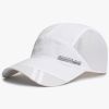 Breathable Sun Protection Baseball Cap for Men's Outdoor Fishing - Spring/Summer - White - Adjustable (56-60cm)