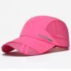 Breathable Sun Protection Baseball Cap for Men's Outdoor Fishing - Spring/Summer - Rose Red - Adjustable (56-60cm)