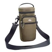 Pouch Bag Sports Water Bottles Tactical Molle Water Bottle Pouch Military Drawstring Water Bottle Holder Mesh Water Bottle Carrier - brown