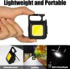 Portable LED Keychain Lights COB Flashlight Outdoor Work Light For Strong Magnetic Bottle Opener Camping Emergency Light - COB Flashlight