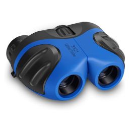 8X21 Children Telescope Binoculars Compact Shock Proof Kid Telescope For Bird Watching Tourism Camping Birthday Gift Toys - Blue