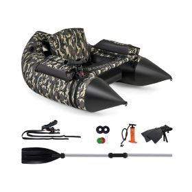 350 LBS Inflatable Fishing Float Tube with Adjustable Backrest and Backpack Straps 350 LBS Inflatable Fishing Float Tube with Adjustable Backrest and Backpack Straps