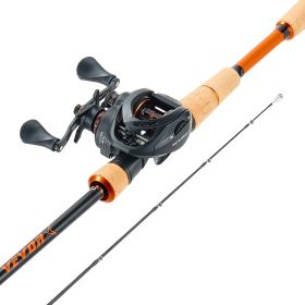VEVOR Rod and Fishing Reel Combo, IM7 Carbon Fiber Baitcasting Rod and Reel Combo, Bass Fishing Pole with 7+1 BB System, 7.0:1 Gear Ratio, Cork H VEVOR Rod and Fishing Reel Combo, IM7 Carbon Fiber Baitcasting Rod and Reel Combo, Bass Fishing Pole with 7+1 BB System, 7.0:1 Gear Ratio, Cork H