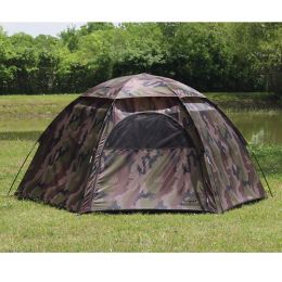 Camouflage 3-Person Hexagon Dome Tent - 1113