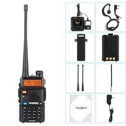 Baofeng UV-5R UHF VHF Dual Band Two Way Ham Radio Walkie Talkie - Black