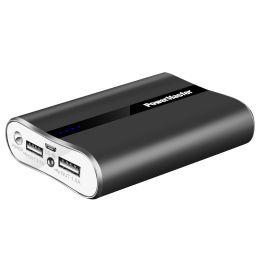 12000mAh Portable Charger with Dual USB Ports 3.1A Output Power Bank Ultra-Compact External Battery Pack - Black