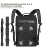 Military 3P Tactical 25L Backpack | Army Assault Pack | Molle Bag Rucksack | Range Bag - Black