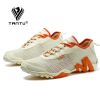 TANTU Mesh+Suede New Arrival Climbing Hunting Shoes Camping Breathable Hiking Men Shoes Non-Slip Outdoor Plus Size 39~46 - Black Red - 46