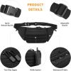 Tactical Waist Pack Nylon Bodypack Hiking Phone Pouch Outdoor Sports Army Military Hunting Climbing Camping Belt Cs Airsoft Bags - Black