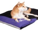 Dog Helios 'Expedition' Sporty Travel Camping Pillow Dog Bed - Purple / Black