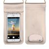 Waterproof Cell Phone Pouch; Universal Mobile Phone Dry Bag For Beach Pool Fishing Hiking - Golden - 6.5 Inch