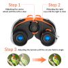 8X21 Children Telescope Binoculars Compact Shock Proof Kid Telescope For Bird Watching Tourism Camping Birthday Gift Toys - Yellow