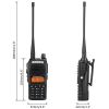 BaoFeng UV-82 Walkie Talkie Dual Band Two-Way Radio 136-174MHz VHF & 400-520MHz UHF  - Black