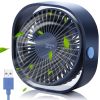 1pc Rechargeable Portable Fan USB Fan Personal Desk Fan Quiet Long Working For Office Desk Golf Car Outdoor Travel Camping Tent Gym Treadmill - Blue