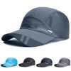 Breathable Sun Protection Baseball Cap for Men's Outdoor Fishing - Spring/Summer - Sky Blue - Adjustable (56-60cm)