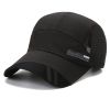 Breathable Sun Protection Baseball Cap for Men's Outdoor Fishing - Spring/Summer - Rose Red - Adjustable (56-60cm)