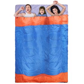 2 People Sleeping Bag for Adult Kids Lightweight Water Resistant Camping Cotton Liner Cold Warm Weather Indoor Outdoor Use 3 Season with Sack for Spri 2 People Sleeping Bag for Adult Kids Lightweight Water Resistant Camping Cotton Liner Cold Warm Weather Indoor Outdoor Use 3 Season with Sack for Spri