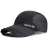 Breathable Sun Protection Baseball Cap for Men's Outdoor Fishing - Spring/Summer - Dark Gray - Adjustable (56-60cm)