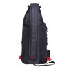 Fishing Sling Pack Fishing Crossbody Gear Storage Shoulder Bag - Black with Red