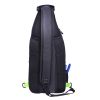 Fishing Sling Pack Fishing Crossbody Gear Storage Shoulder Bag - Black with Green