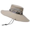 Casual Waterproof Breathable Sunshade Hat; Mountaineering Fishing Hat - Beige