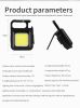 Portable LED Keychain Lights COB Flashlight Outdoor Work Light For Strong Magnetic Bottle Opener Camping Emergency Light - COB Flashlight