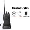 2pcs BAOFENG BF-888S Two Way Radio UHF Portable Walkie Talkies; Amateur Radio Handheld For Hiking Biking Camping - Black