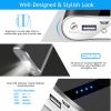 12000mAh Portable Charger with Dual USB Ports 3.1A Output Power Bank Ultra-Compact External Battery Pack - Black