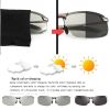 1pc Polarized Chameleon Sunglasses With Glasses Case For Outdoor Fishing; Travel Hiking Driving - Black Frame