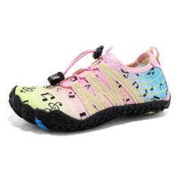 Children's Fashion Simple Water Sports Shoes (Option: Pink-27)